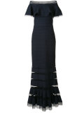 off-shoulders gown
