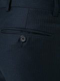 pinstripe two-piece suit