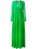 V neck gown