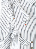 striped ruffle blouse