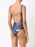 abstract print swimsuit