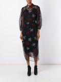 floral embroidery dress