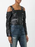 leather 'Lawau' blouse