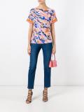 short-sleeve printed blouse 