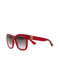 square frame glitter sunglasses