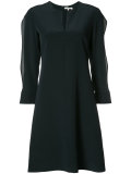 slit round neck dress