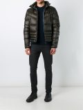 zipped high neck jacket
