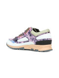 mesh paneled cross sneakers