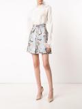 floral print A-line skirt