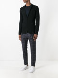 fitted knitted blazer