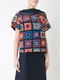 patchwork quilted T-shirt