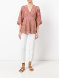 flared shift blouse