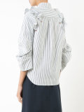 striped ruffle blouse