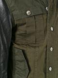 shirt effect bomber jacket