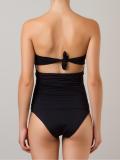 bandeau draped swimsuit