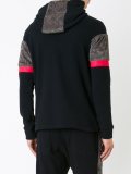 textured stripe hoodie