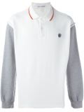 contrasted sleeve polo shirt