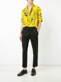 printed button-down shirt 