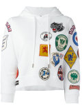 patch pullover hoodie