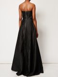 textured strapless dress