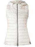 zipped hooded gilet