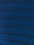 ribbed detail fitted dress 