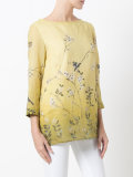 floral print tunic blouse