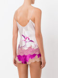 Orchidée print Décolleté camisole