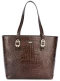 embossed crocodile effect tote