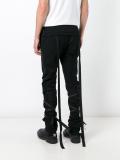 strap detail track pants
