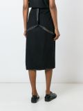suspender midi skirt