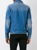 distressed effect denim jacket 