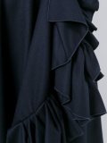 asymmetric draped skirt