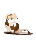 scallop strap sandals