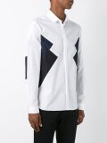 panelled colour block shirt