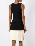 drop waist pleated dress