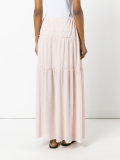 pleated maxi skirt