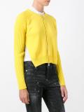 skinny side slit cardigan