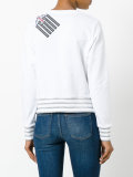 cut-out hem patch sweatshirt