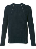 zipped sweater