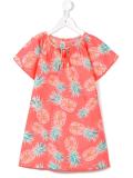 pineapple print kaftan dress