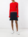 layered A-line skirt