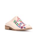 embroidered mules