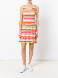 chevron stripe shift dress