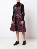 angular floral print dungarees