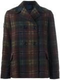 checked short coat