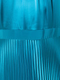 pleated gown
