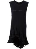 ribbed inset detail dress