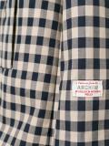 checked mid coat