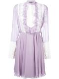 ruffled chiffon dress 